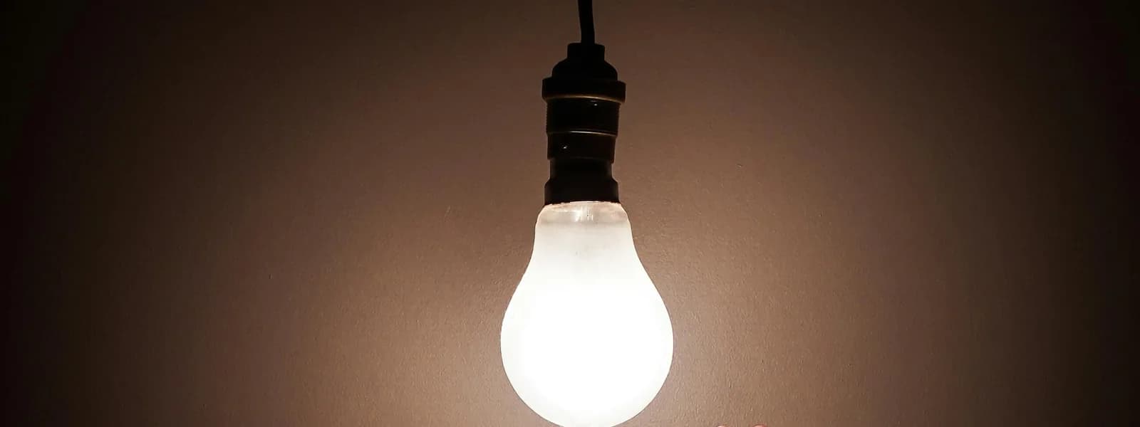 A lit bulb, mood image for the Ideas block